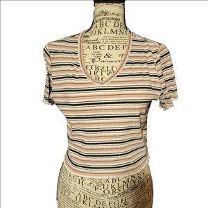 Romwe Womens Medium Top Striped